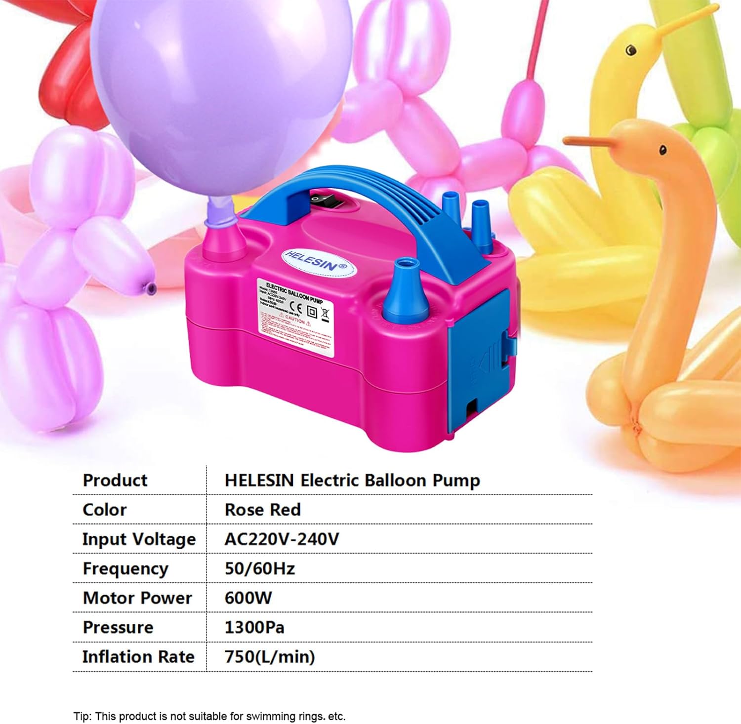 Detalle 2 de Electric Balloon Pump 600W professional air pump ๐