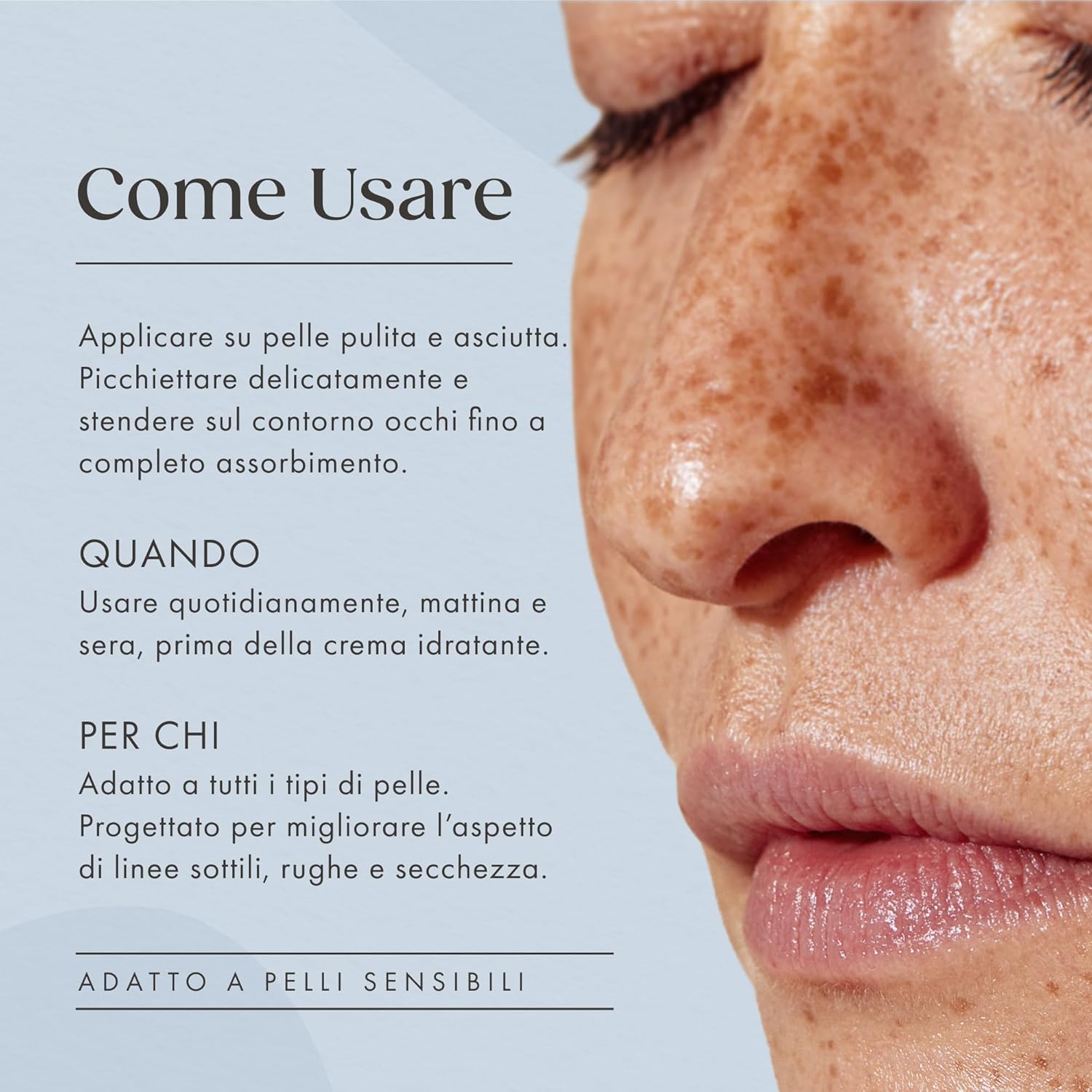 Detalle de Gel Occhi Rimpolpante 30ml – Satin Naturel, siero contorno occhi con acido ialuronico e vitamina E