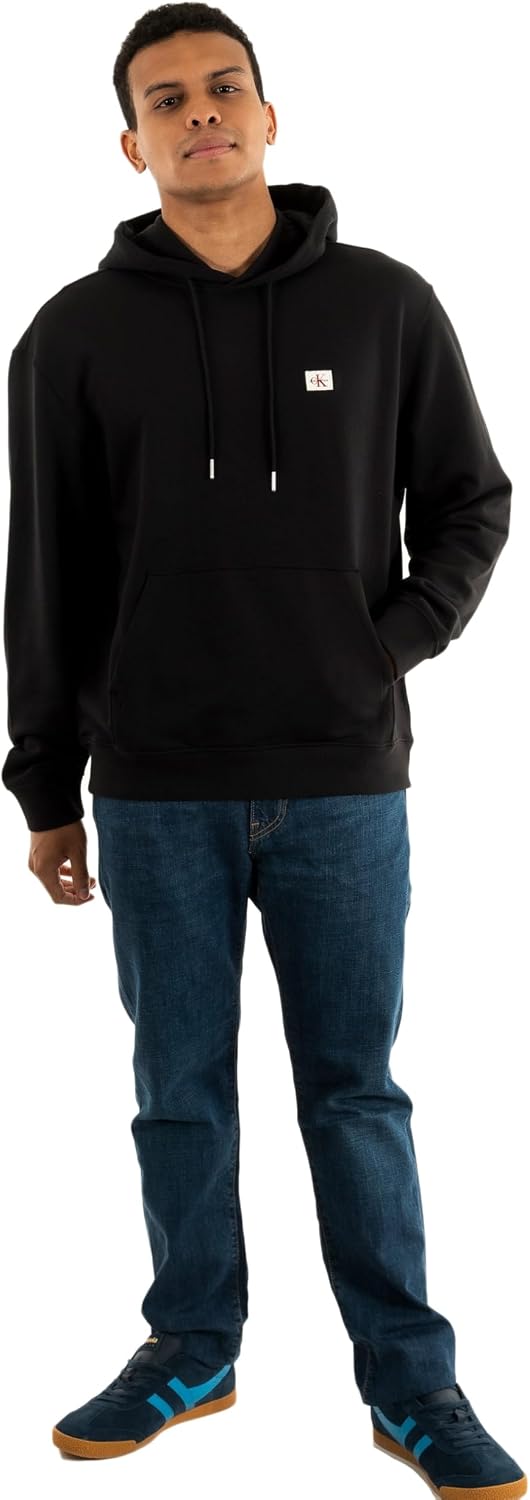 Detalle de Calvin Klein Men’s Terry Badge Hoodie