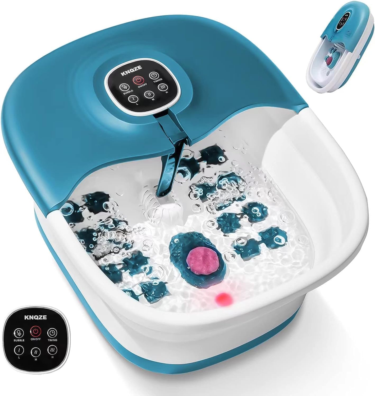 Detalle de KNQZE Foot Spa and Massager with 16 rollers