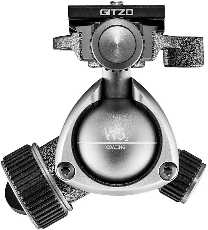 Detalle de Gitzo GH1382QD Testa a Sfera Centrale Grigio – Stabilità e Precisione per la Fotocamera