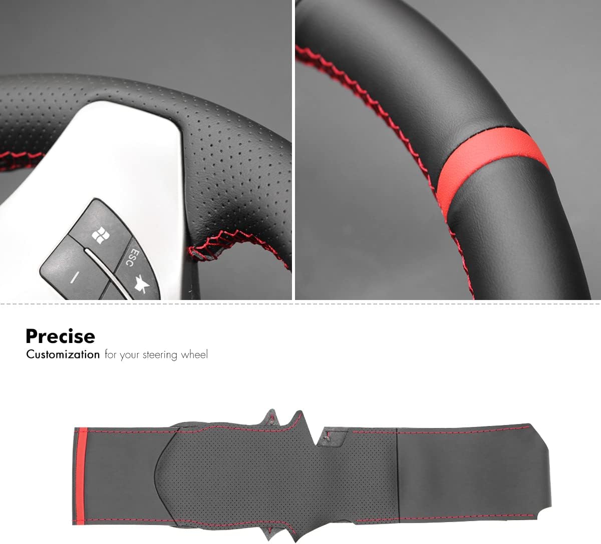 Detalle de MEWANT Coprivolante cucito a mano per Alfa Romeo Giulietta 2010-2014