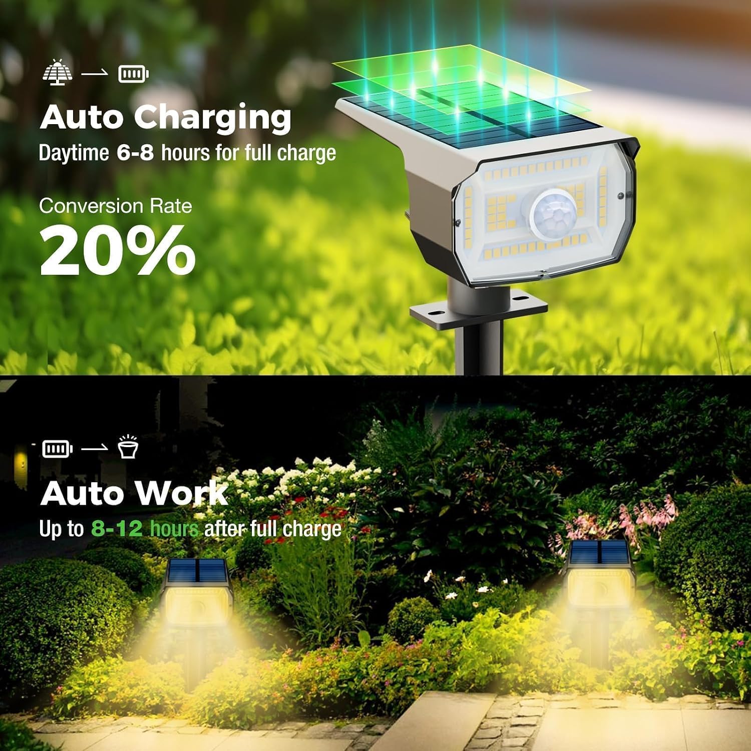 Detalle 2 de nipify Lumière Solaire Extérieure détecteur 56 LED, lot 4