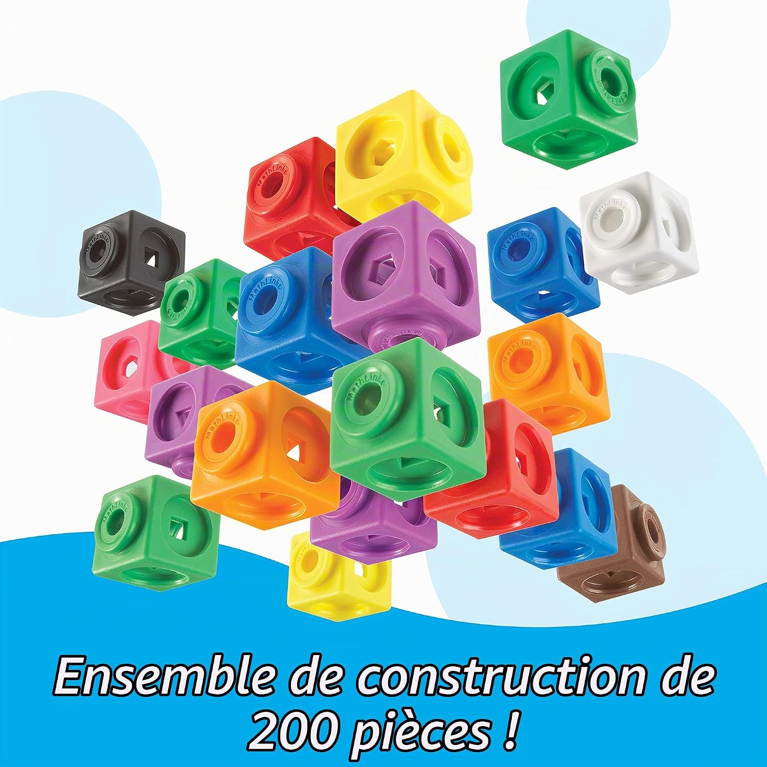 Thumbnail 1 de Learning Resources MathLink bouwkubussen voor 3D-creaties en bouwuitdagingen