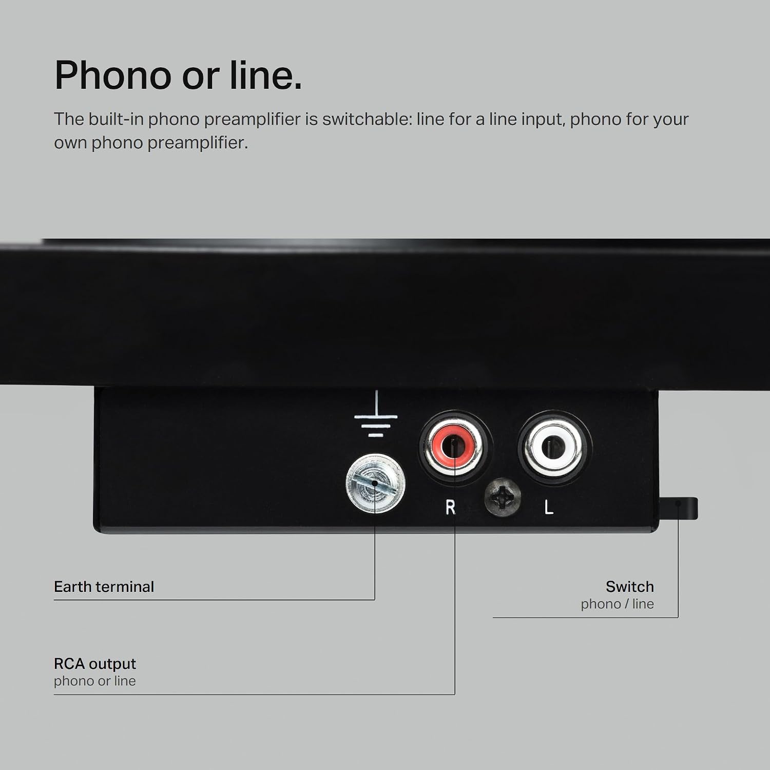 Detalle 1 de Pro-Ject E1 Phono – gramofon z przedwzmacniaczem i wkładką AT 3600 L, biały mat