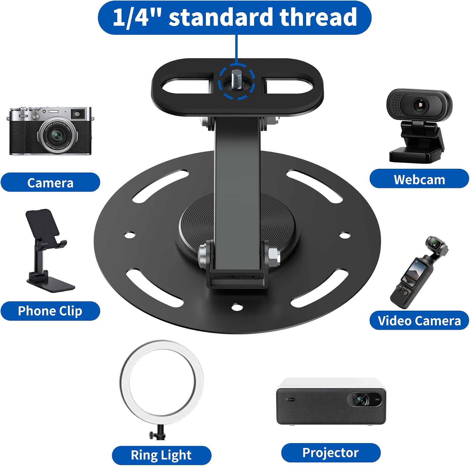 Thumbnail 5 de suptek PR005WT Adjustable 360° Projector Mount 🎥