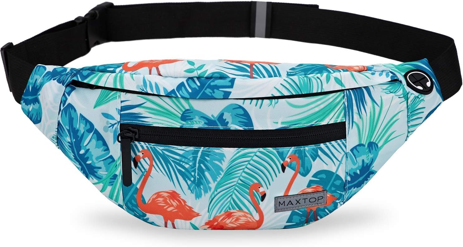 Thumbnail 6 de MAXTOP Large Bumbag Waist Fanny Pack with Headphone Jack and 4-Zipper Pockets