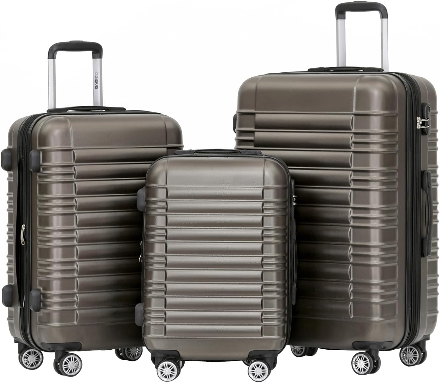 Detalle 2 de BEIBYE Reisekoffer 2088 Hartschalekoffer – 55 x 39 x 23 cm, 2,8 kg, 45 L, 360° Zwillingsrollen, expandierbar