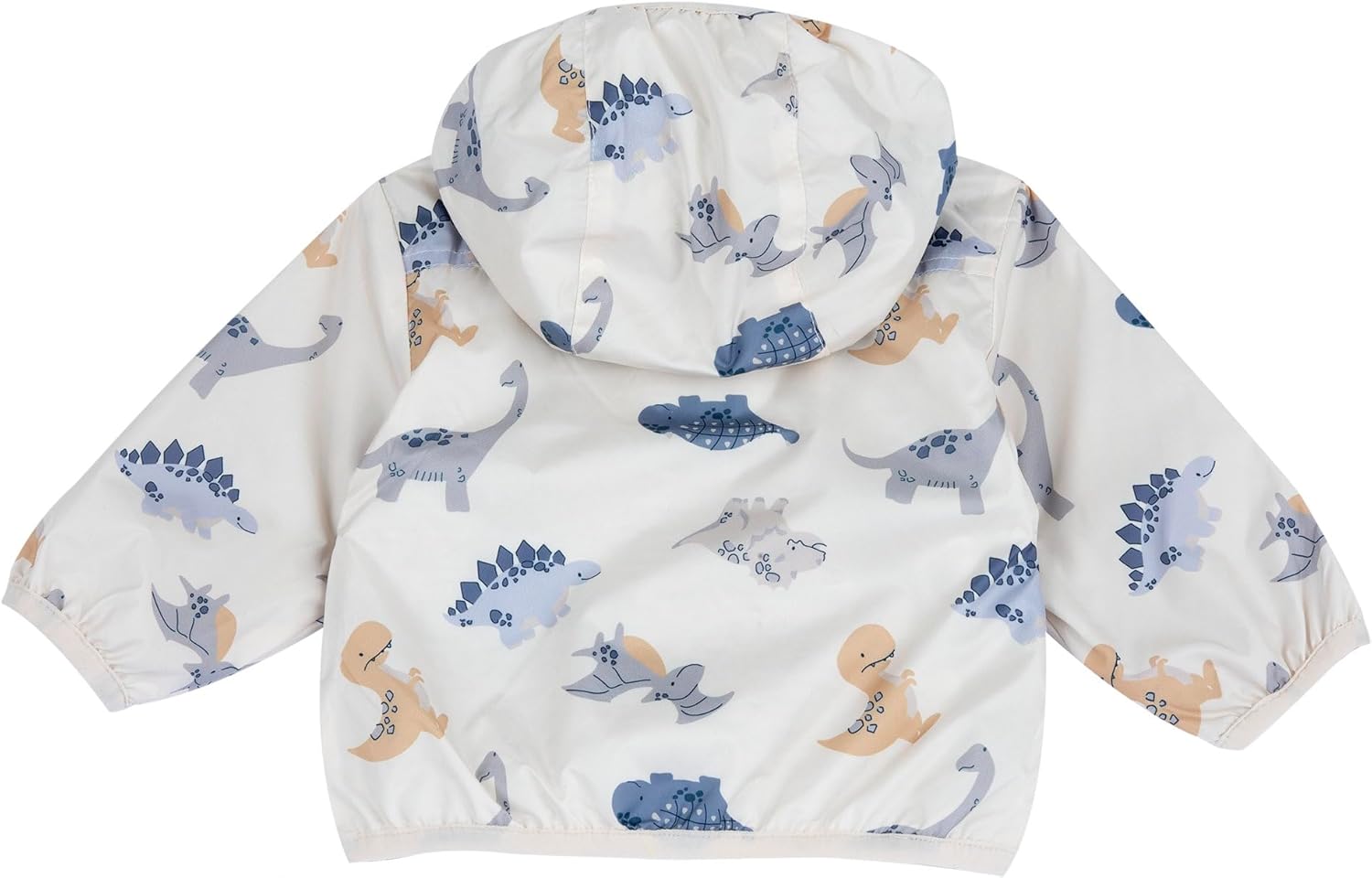 Detalle de Chicco Giubbino Bambino con Zip e Cappuccio – Beige con Dinosauri, Lavabile in Lavatrice