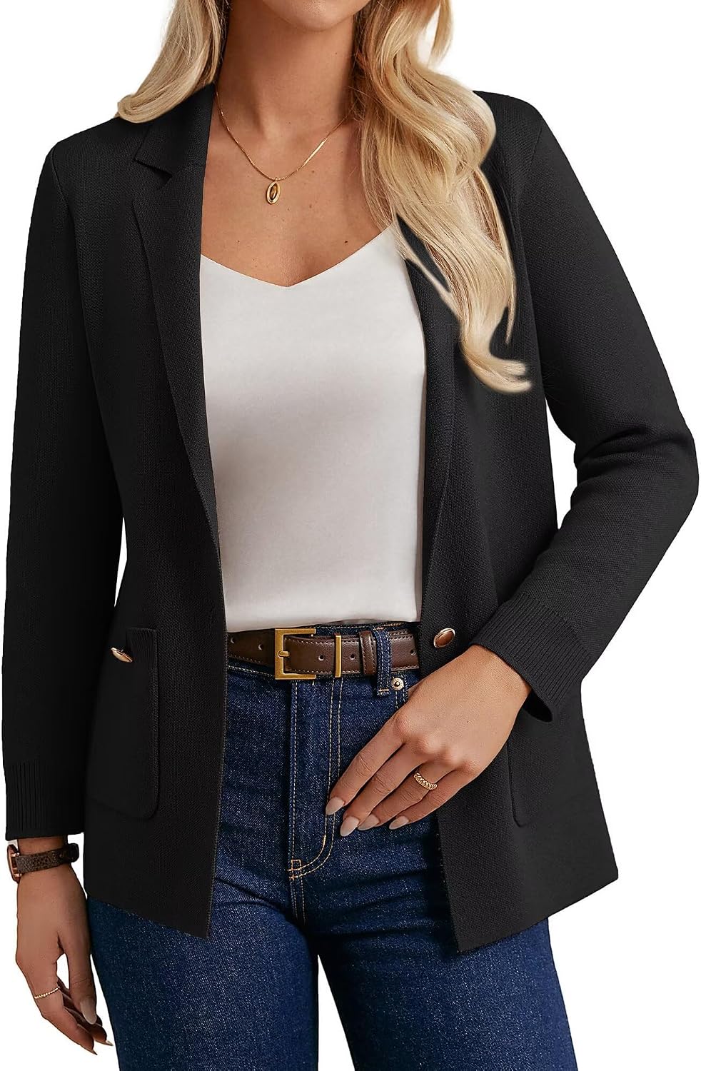 Thumbnail 6 de GRACE KARIN Sweater Blazer Open Front Cardigan