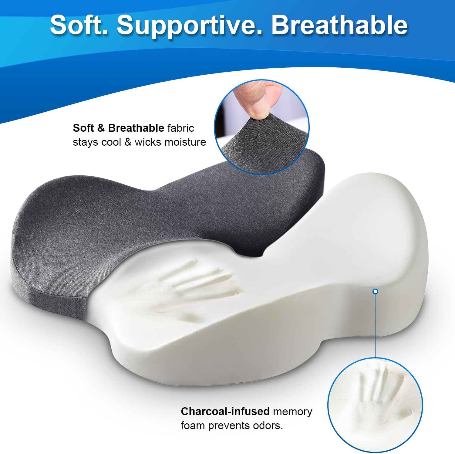 Detalle de Seat Cushion Memory Foam 19in for Office Chair