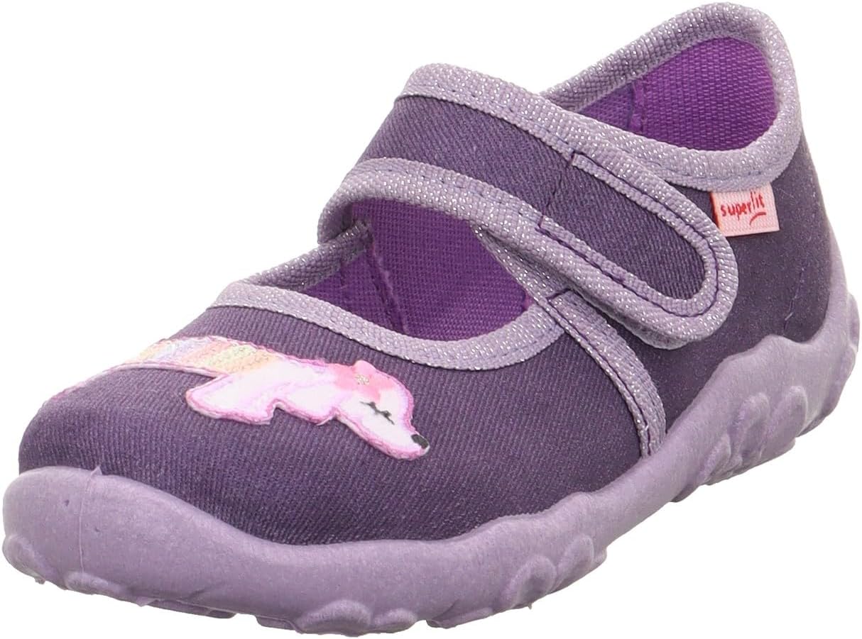 Detalle de Superfit BONNY Hausschuh Mädchen Blau – vegan, rutschhemmend und leicht