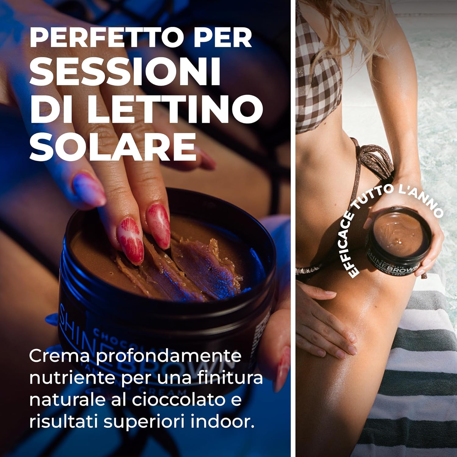 Thumbnail 3 de BYROKKO Shine Brown Crema Acceleratore Abbronzante al cioccolato (200 ml) per lettini e sole