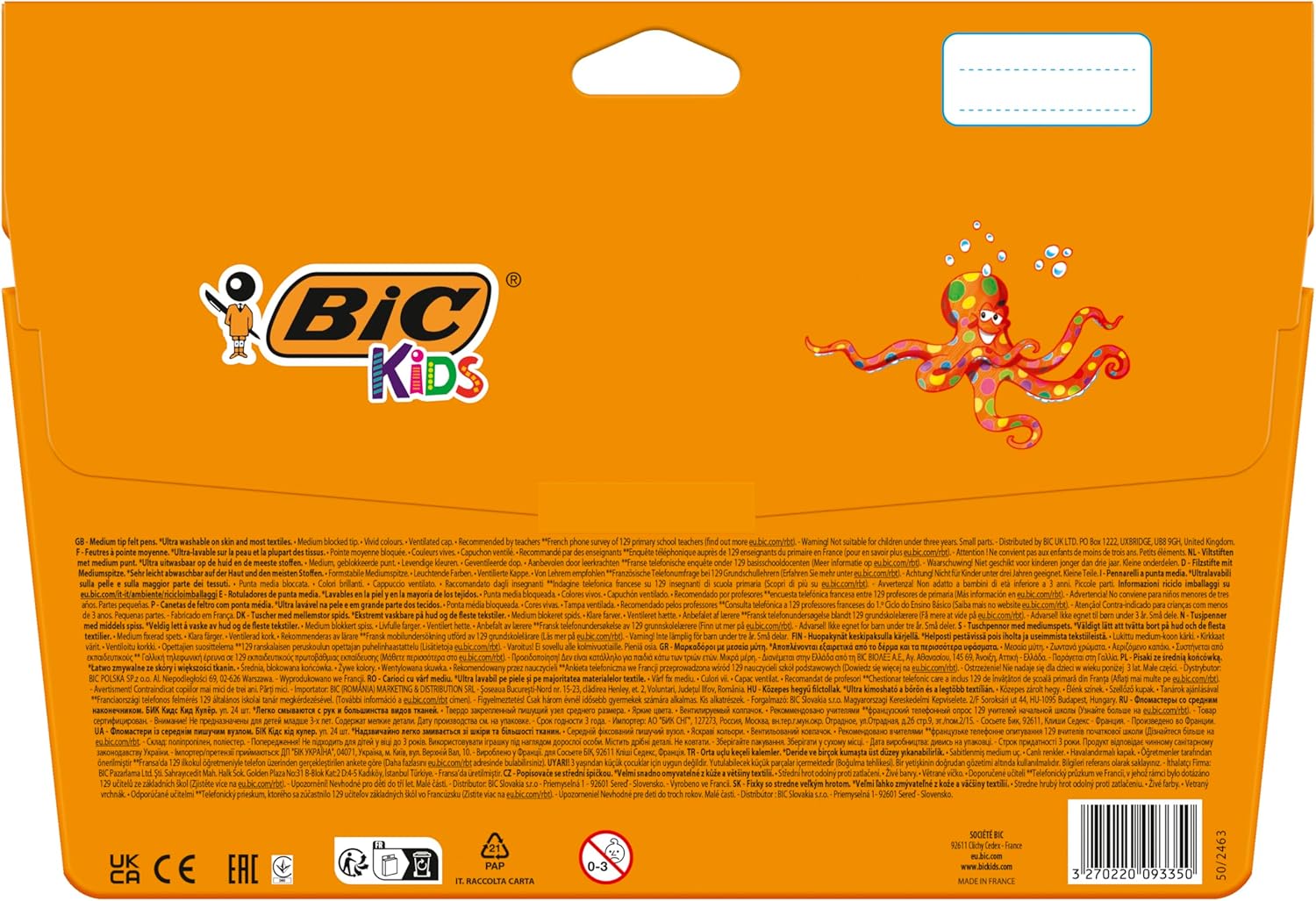 Detalle 2 de BIC Kids Kid Couleur Rotuladores lavables 24 colores