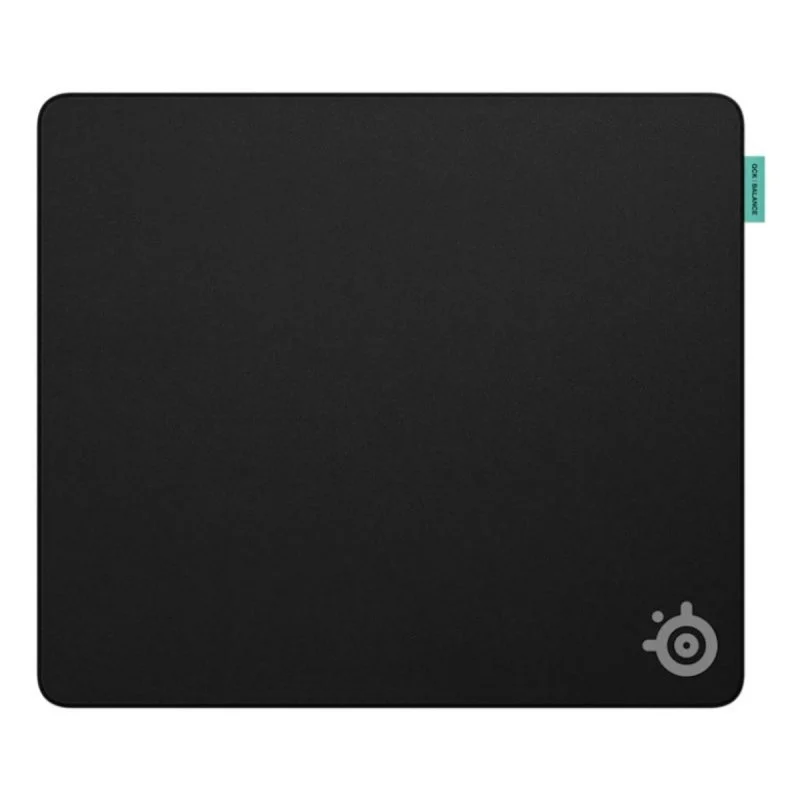Detalle de Alfombrilla SteelSeries 63434 Gaming L – negra, base antiderrapante y bordes rematados