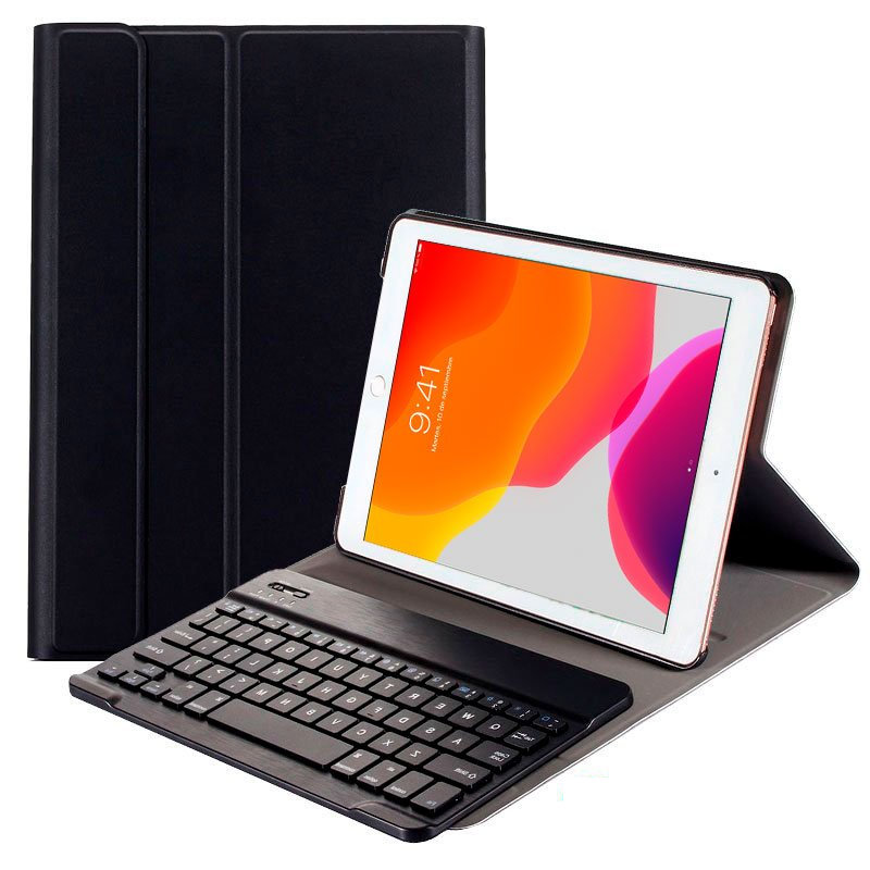 Detalle de Cool Funda Polipiel Negra para iPad 10,2" (2019/2020/2021) con Teclado Bluetooth