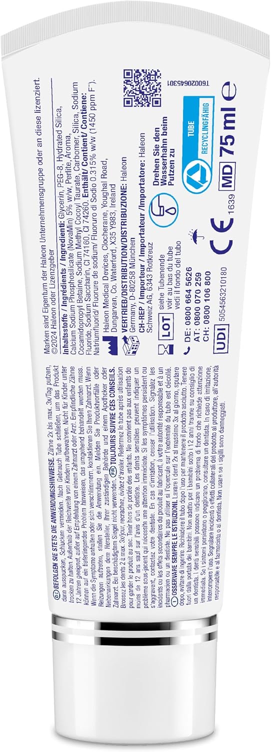Detalle 2 de Sensodyne Clinical Repair Zahnpasta 3×75 ml 🪥