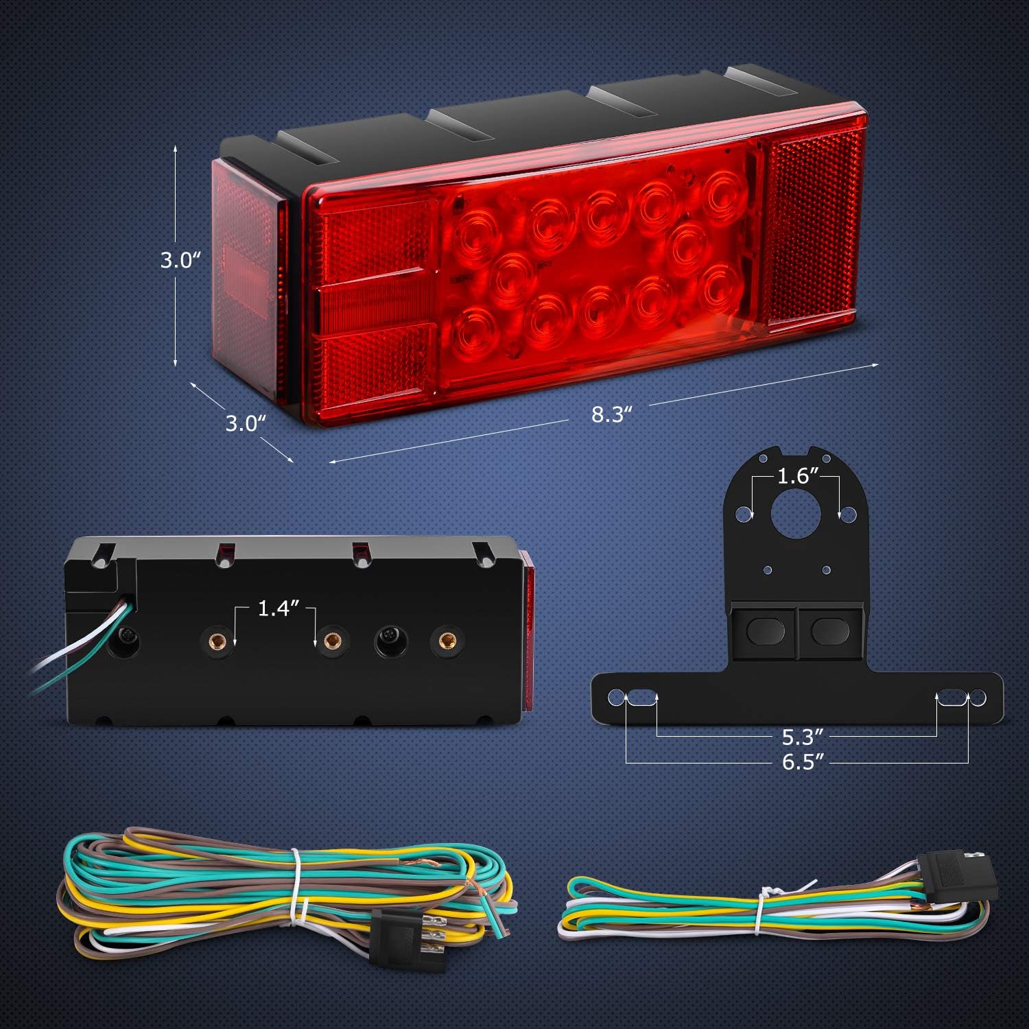 Thumbnail 1 de Nilight TL-20 2PCS Submersible LED Kit 12V