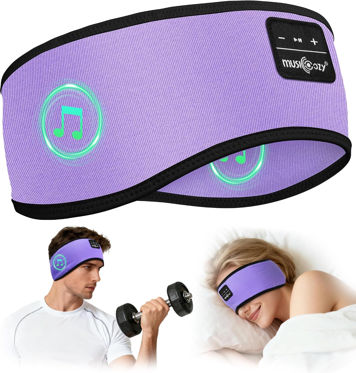Detalle de MUSICOZY sleep headphones BT 5.4