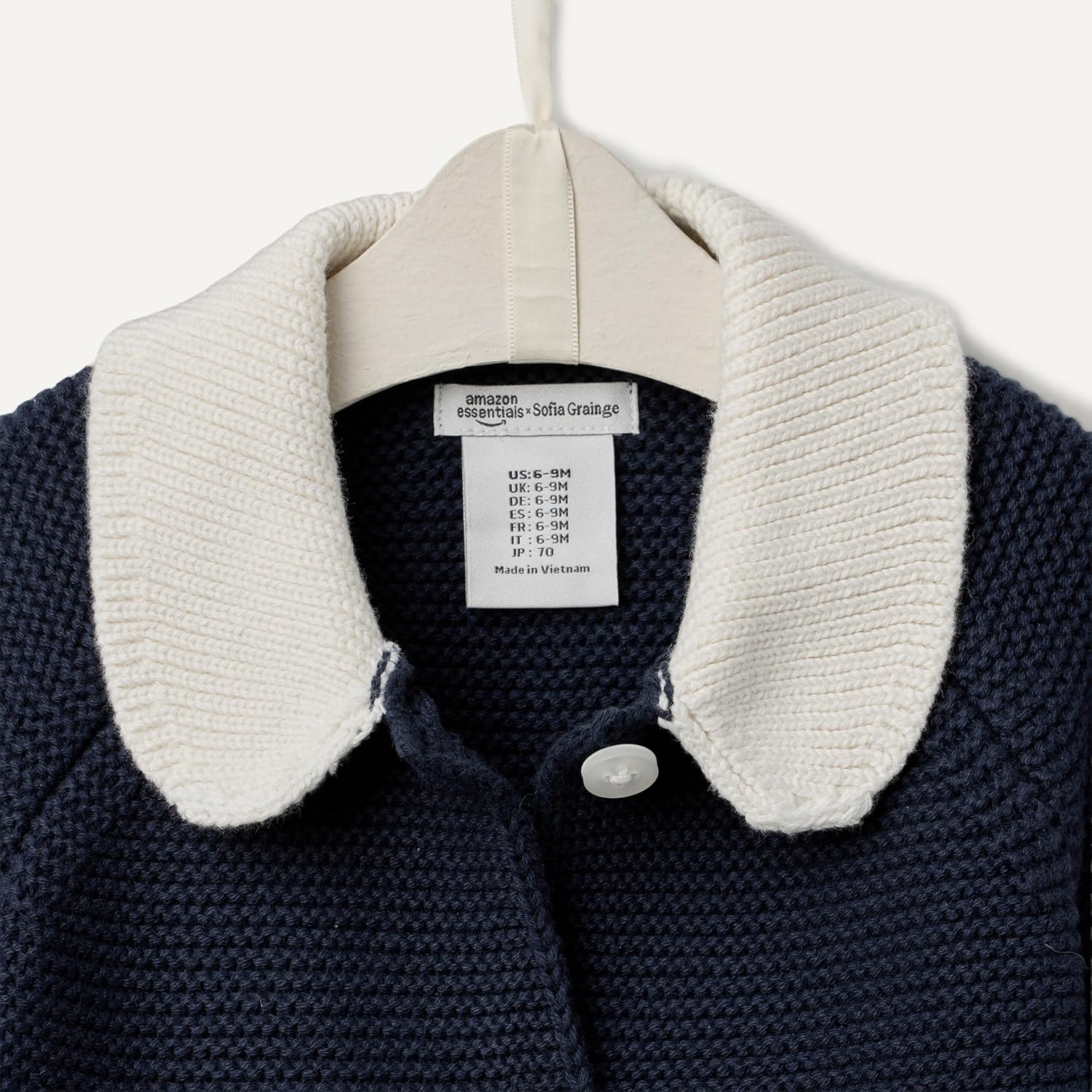 Thumbnail 4 de Amazon Essentials x Sofia Grainge unisex toddler Peter Pan collar sweater jacket