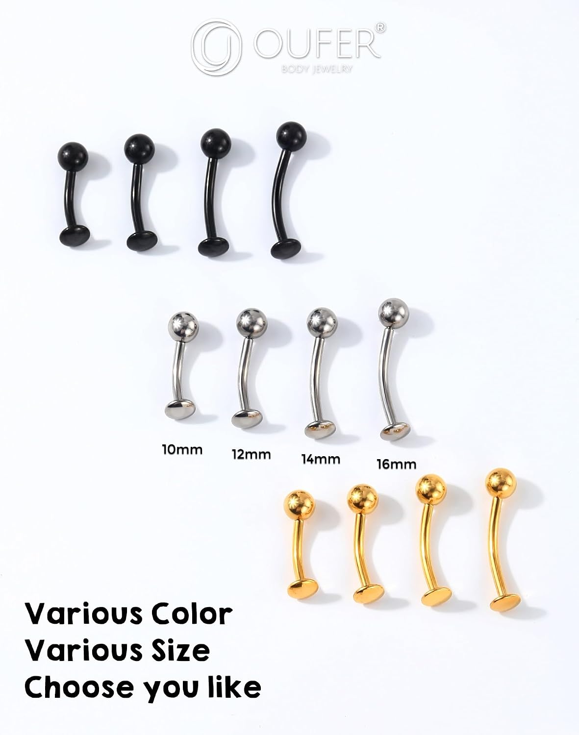 Thumbnail 5 de OUFER Body Piercing Bijou nombril Titanium 14G