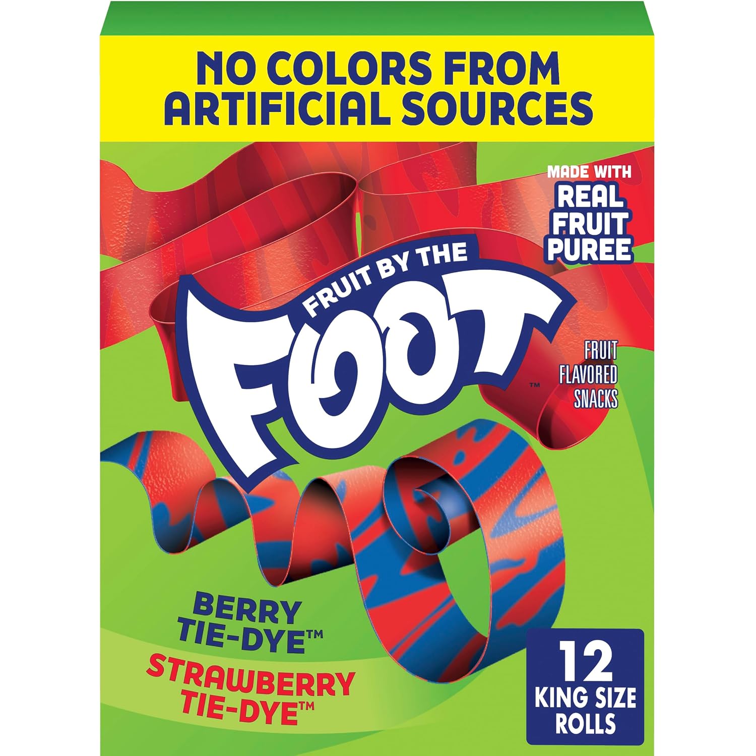 Detalle de Fruit by the Foot King Size Fruit Snacks, Variety Pack, 12 Count