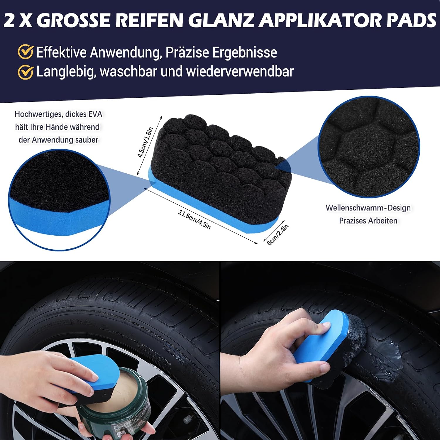Thumbnail 5 de Kasauber Felgenbürste für Akkuschrauber – Wheel Brush für Felgenreinigung an Auto, Motorrad & Fahrrad