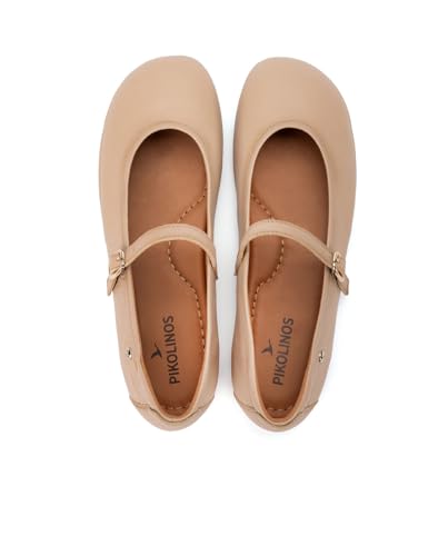 Thumbnail 4 de Pikolinos Carmona Bailarinas Mujer en Cuero con Hebilla – Beige, Talla EU 35-42