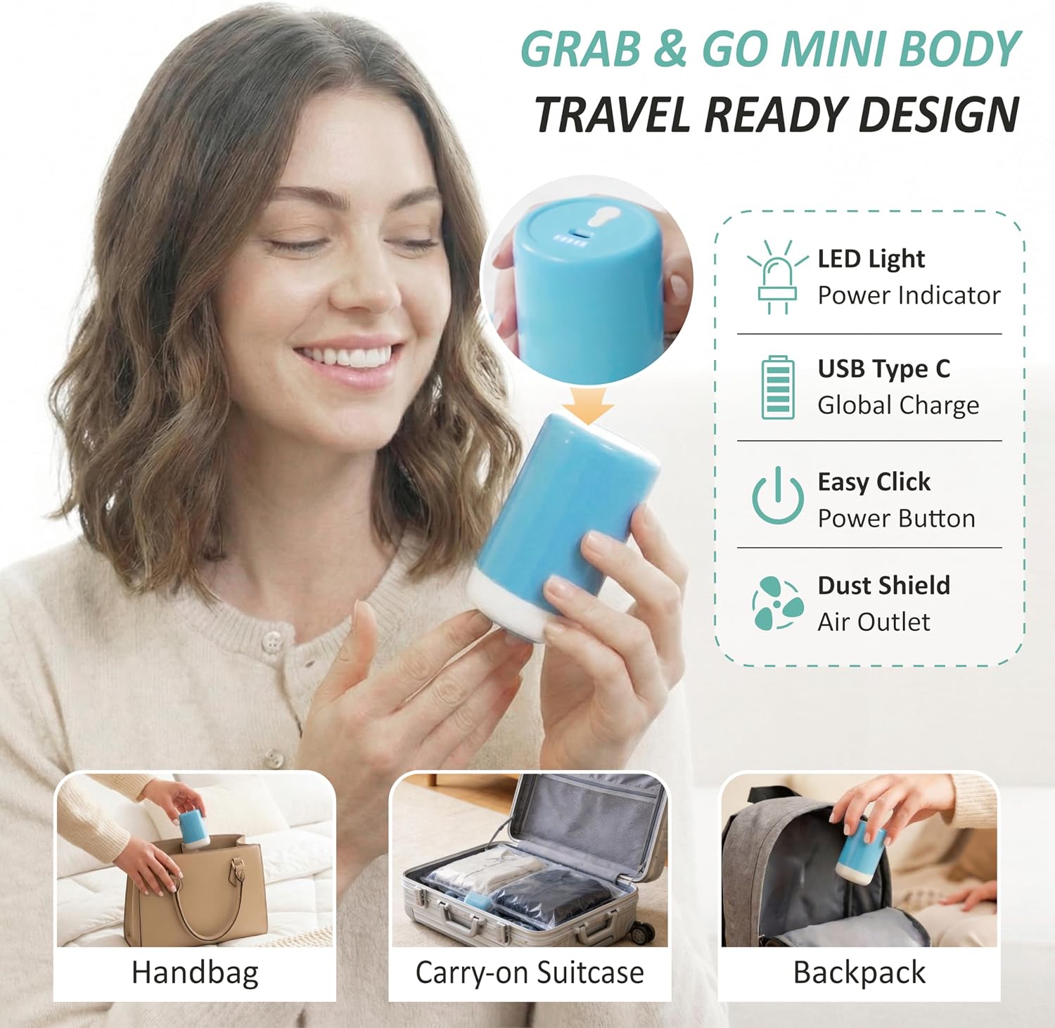 Detalle 1 de Vacuum Storage Bags with USB Pump, 8-Piece Set