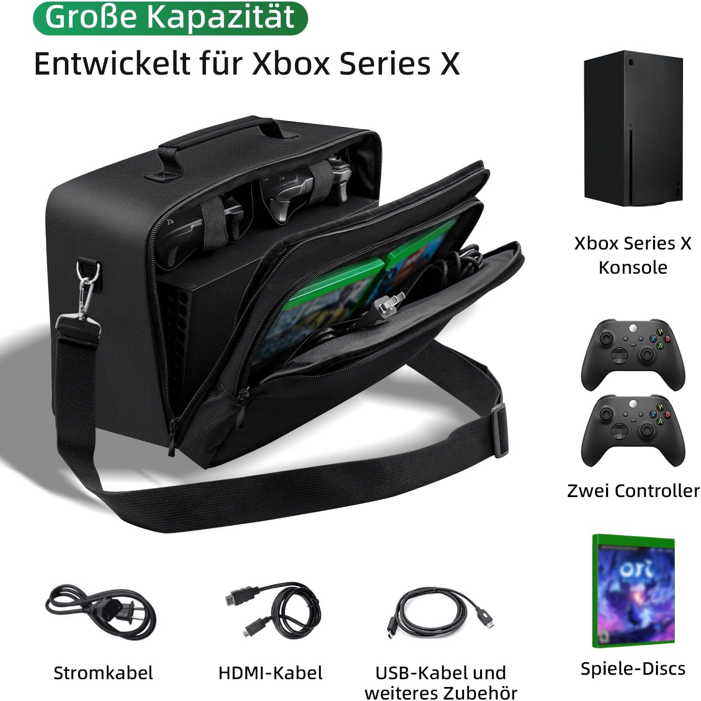 Detalle 2 de Mcbazel Xbox Series X Tasche 70–133 cm