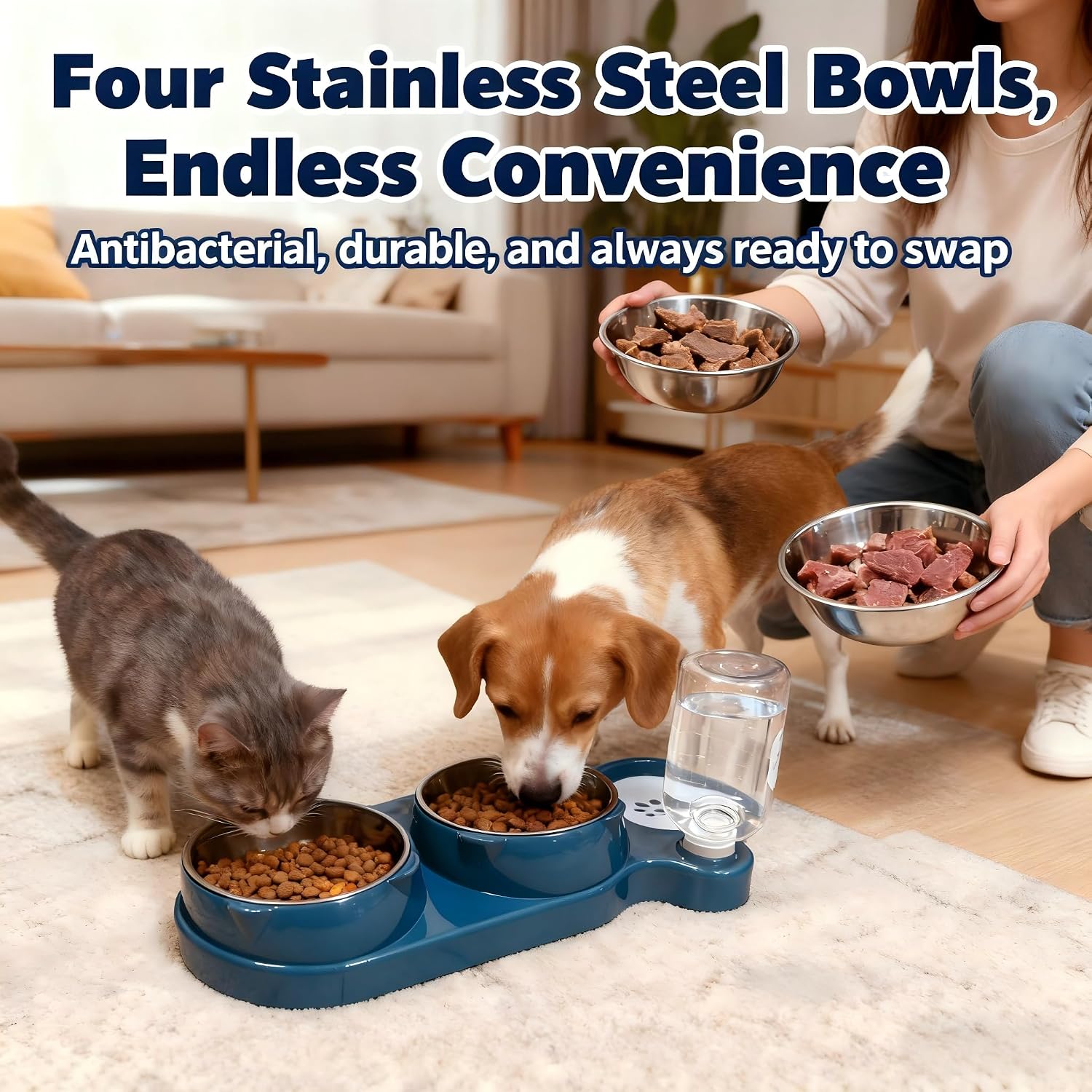 Thumbnail 2 de Itingy 5-in-1 Cat Bowl Set