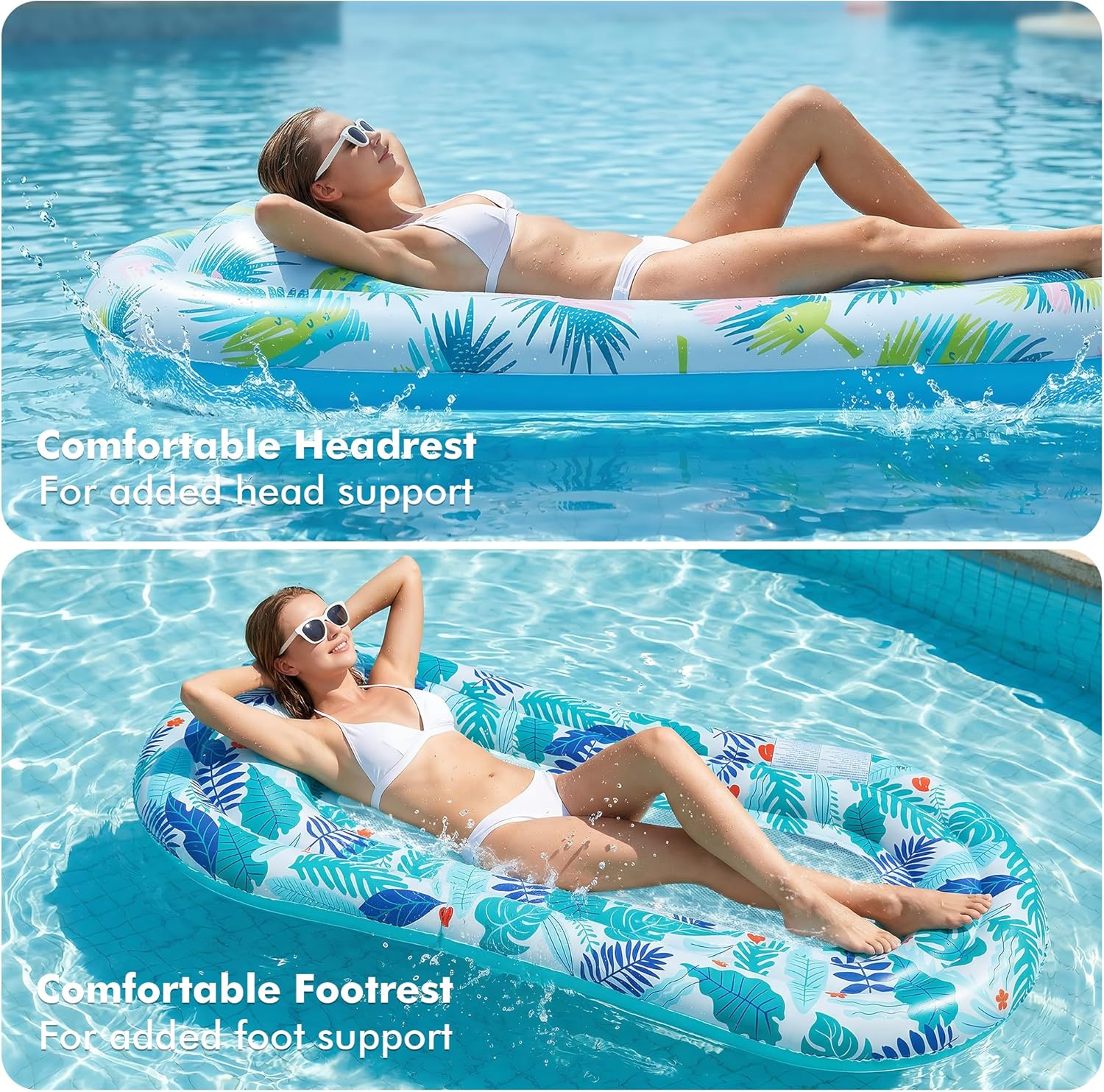 Detalle 2 de Stonful Pool Floats Lounger 3 Pack: Compact, Cooling Mesh Pool Hammock for Adults