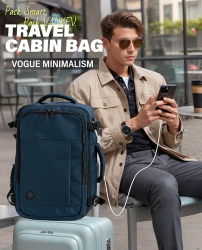 Detalle 2 de VANKEV 45x36x20 EasyJet Cabin Bag Underseat Travel Backpack