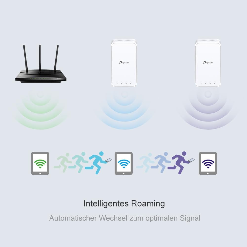 Thumbnail 5 de TP-Link RE230 WLAN-Verstärker Repeater AC750 – Dualband (2,4 GHz/300 Mbit/s, 5 GHz/433 Mbit/s), App-Steuerung, Signalstärkeanzeige, AP-Modus