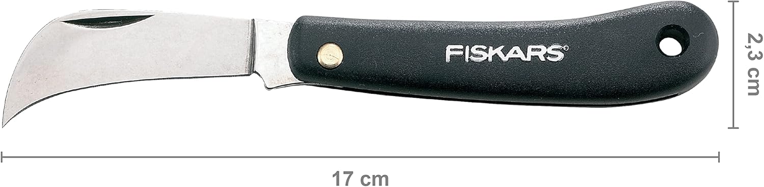 Detalle 1 de Fiskars K62 Cuchillo de Injerto 17 cm - Acero Inoxidable 🥷