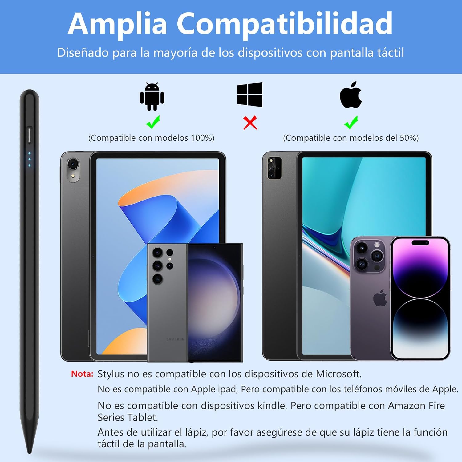 Thumbnail 1 de Stylet Tablette HOTLIFE universel – stylet capacitif pour Android et plus