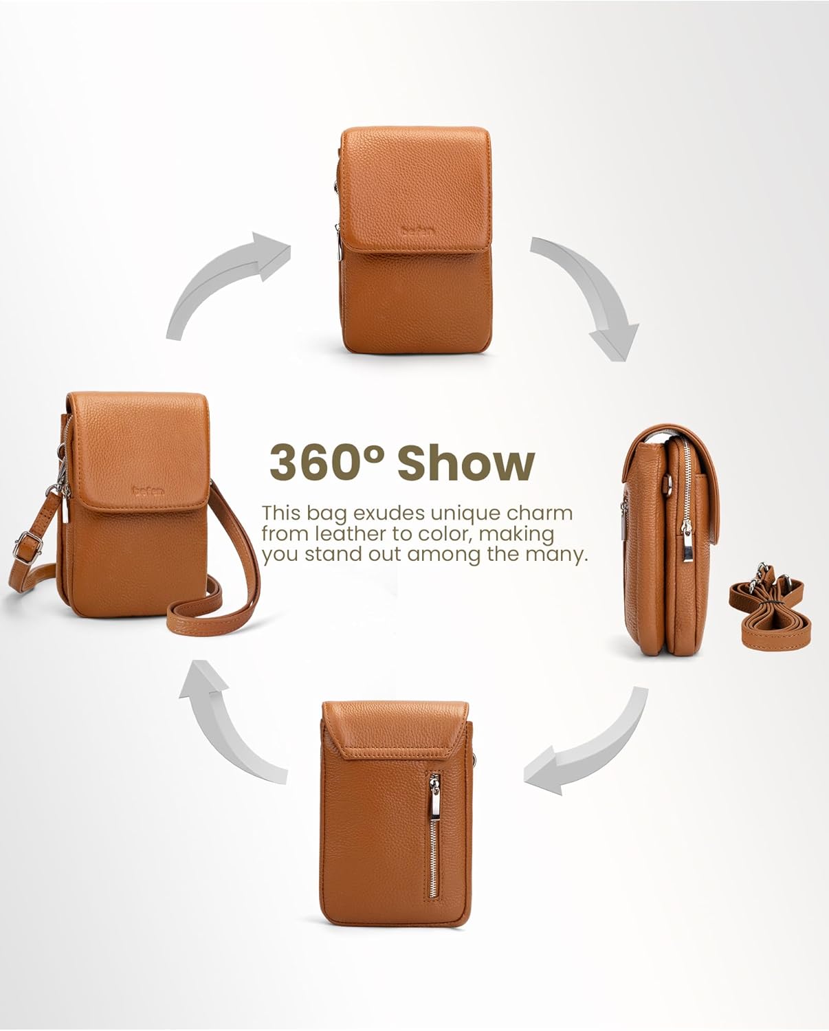 Thumbnail 4 de befen Genuine Leather Crossbody Bag