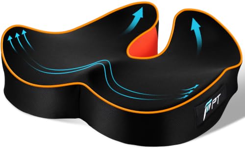 Detalle de POOTACK Cuscino Sedia Ufficio – Memory Foam: comforto stabile per ufficio, auto e sedia a rotelle