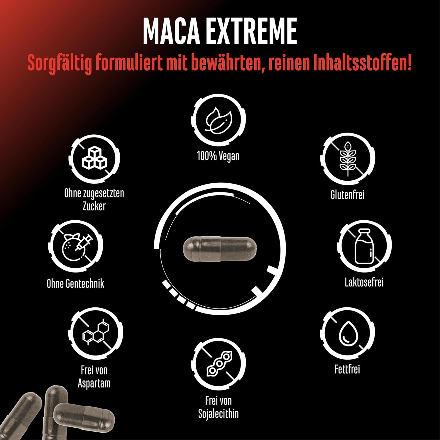 Detalle de Maca Kapseln Extreme 30.000mg pro Tag