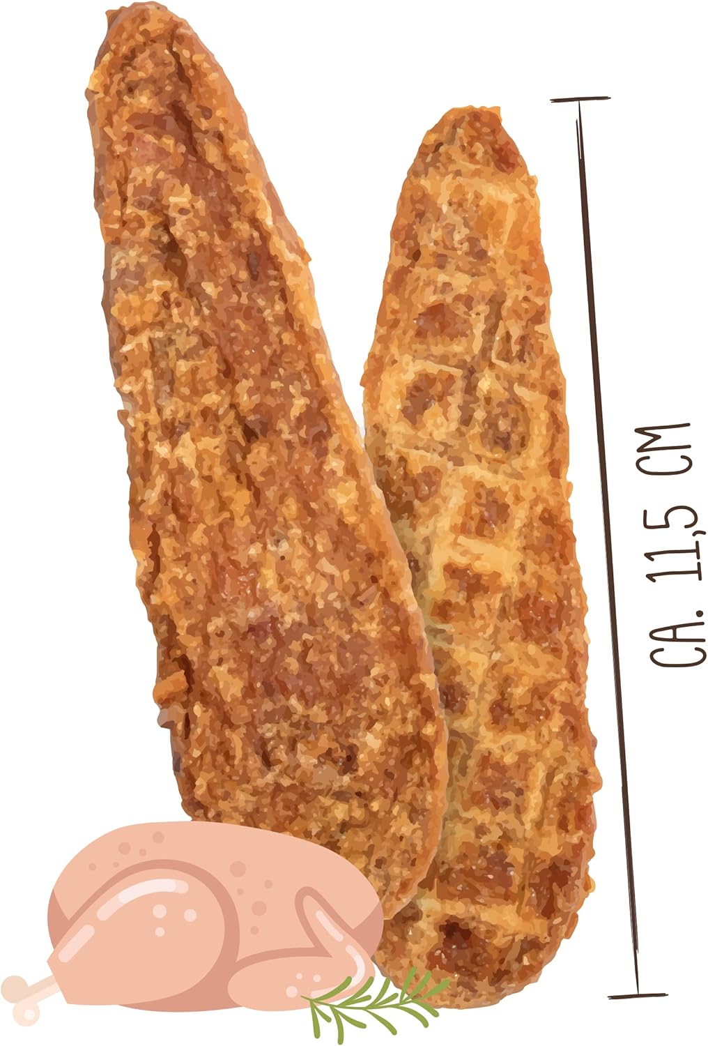 Detalle 2 de Sammy Lot de 6 sachets de Filet de Poulet 190 g — pépite pour gourmets canins à partir de 12 mois