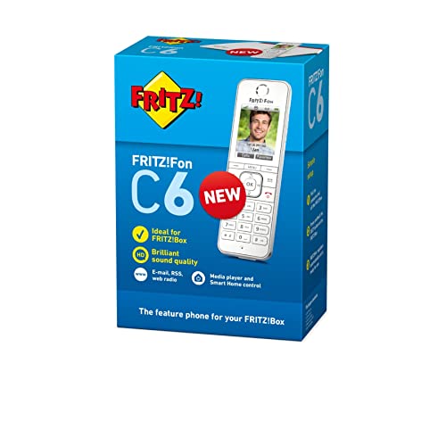 Detalle de FRITZ!Fon C6 – DECT-Komforttelefon mit farbigem Display (weiß/int.)