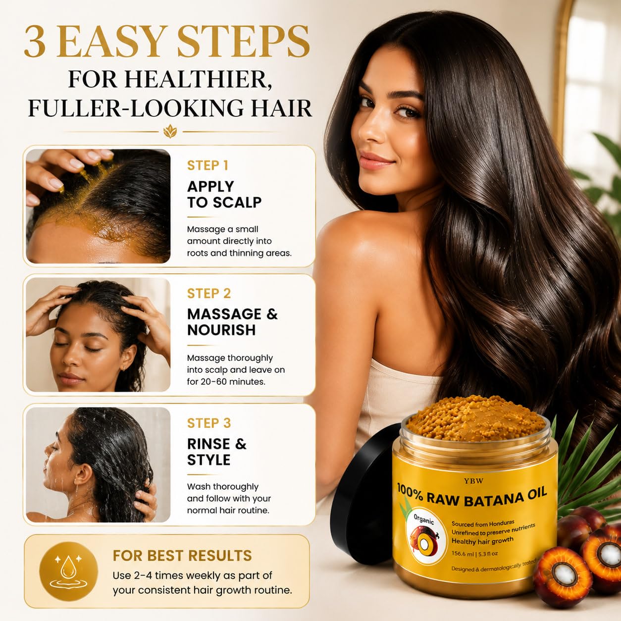 Detalle de Raw Batana Hair Oil Paste