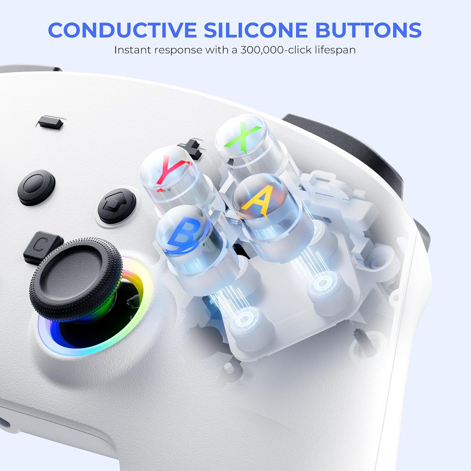 Thumbnail 4 de ECHTPower Switch 2 Pro Controller: Hall Effect Joysticks, One-Key Wake-Up, and Turbo for Switch 2/ OLED/ Lite