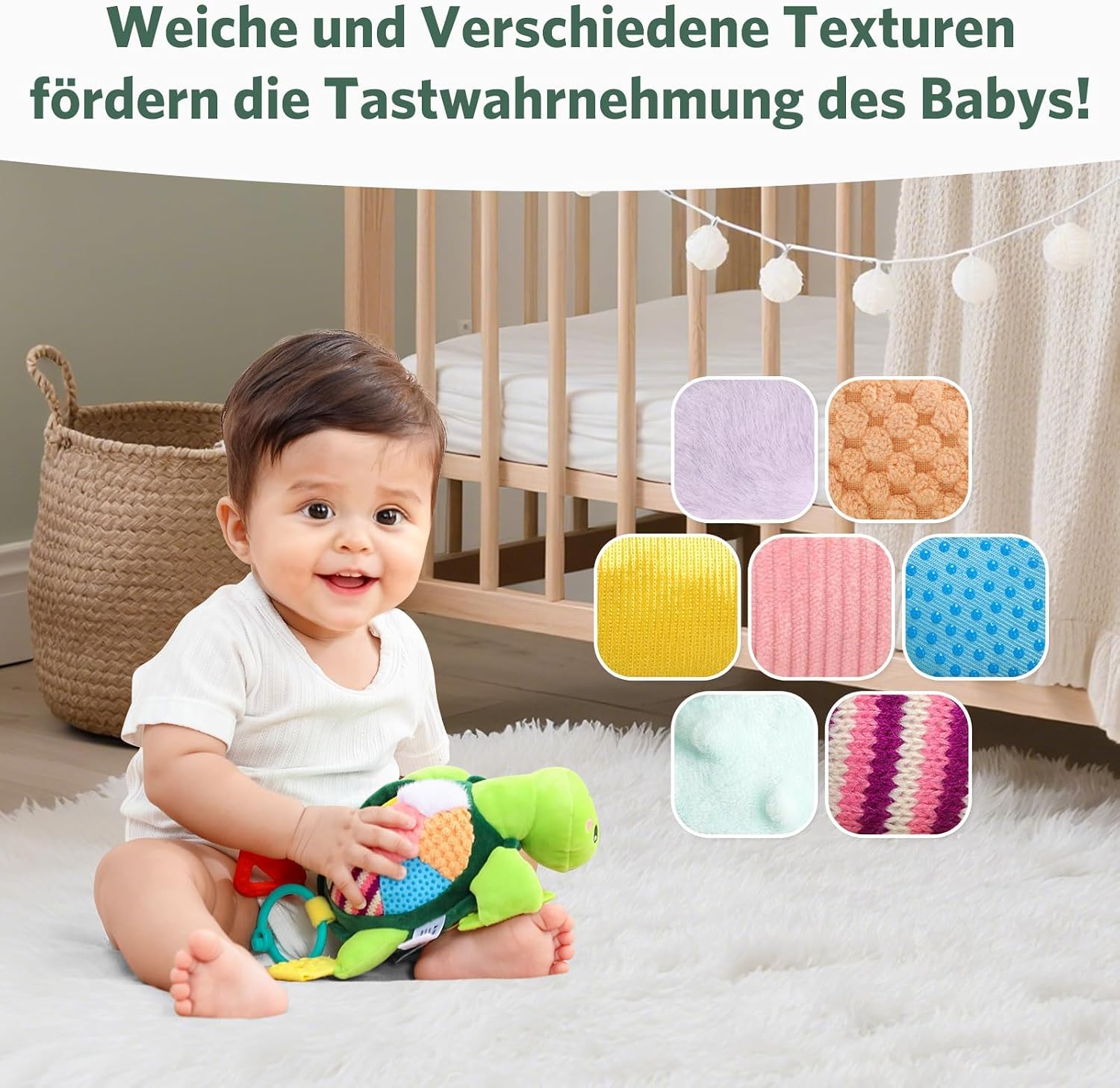 Detalle 2 de Knirose 6 in 1 Baby Schildkröte Spielzeug