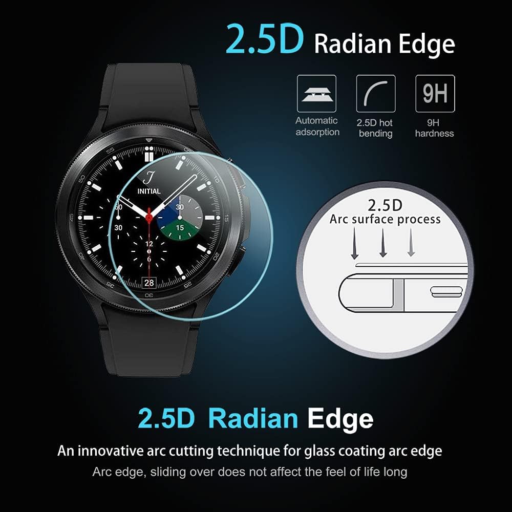 Thumbnail 5 de Diruite 4-Pack Tempered Glass Screen Protector for Samsung Galaxy Watch 8/4 Classic 46mm