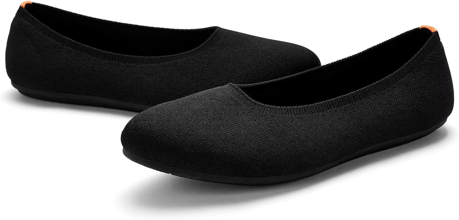Thumbnail 5 de Puxowe Damen Ballerina Runde Zehe Flaches Schuhwerk mit Memory-Foam, Slip-On und rutschfester Sohle