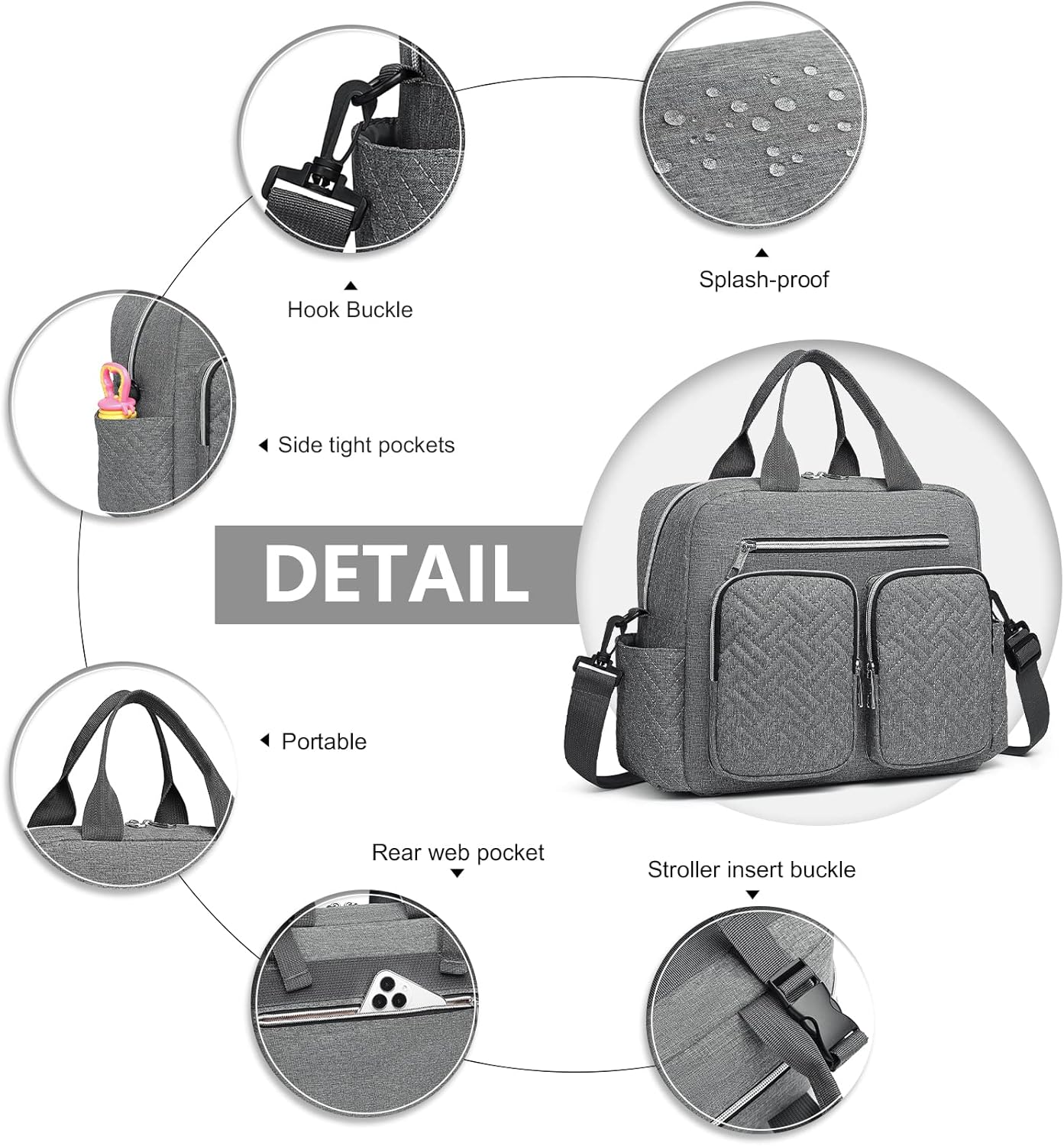 Thumbnail 5 de Kono Sac à Langer Fourre-tout 32×12×26 cm