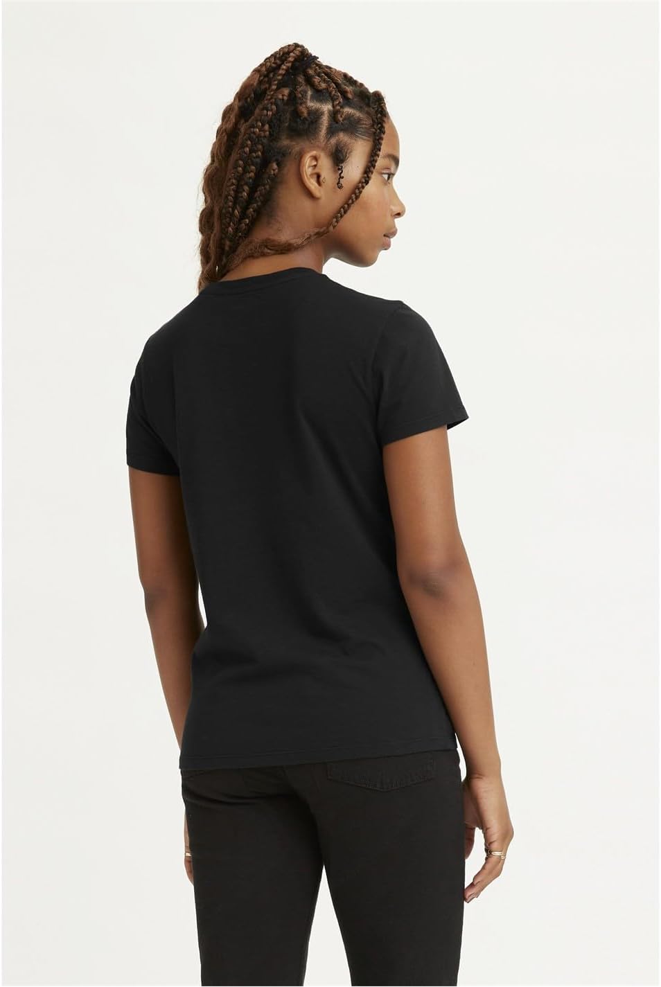 Detalle de Levi's Damen The Perfect Tee T-Shirt, Large Batwing – Bequeme Graphic Tee für Alltag und Jeanslooks