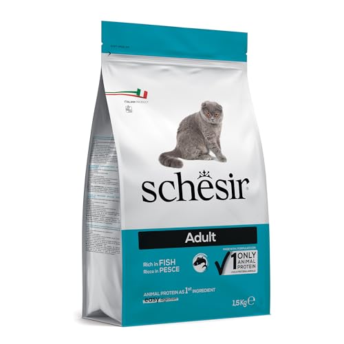 Detalle 2 de Schesir Adult Alimento Secco Completo per Gatti Adulti al Pesce, 1,5 kg
