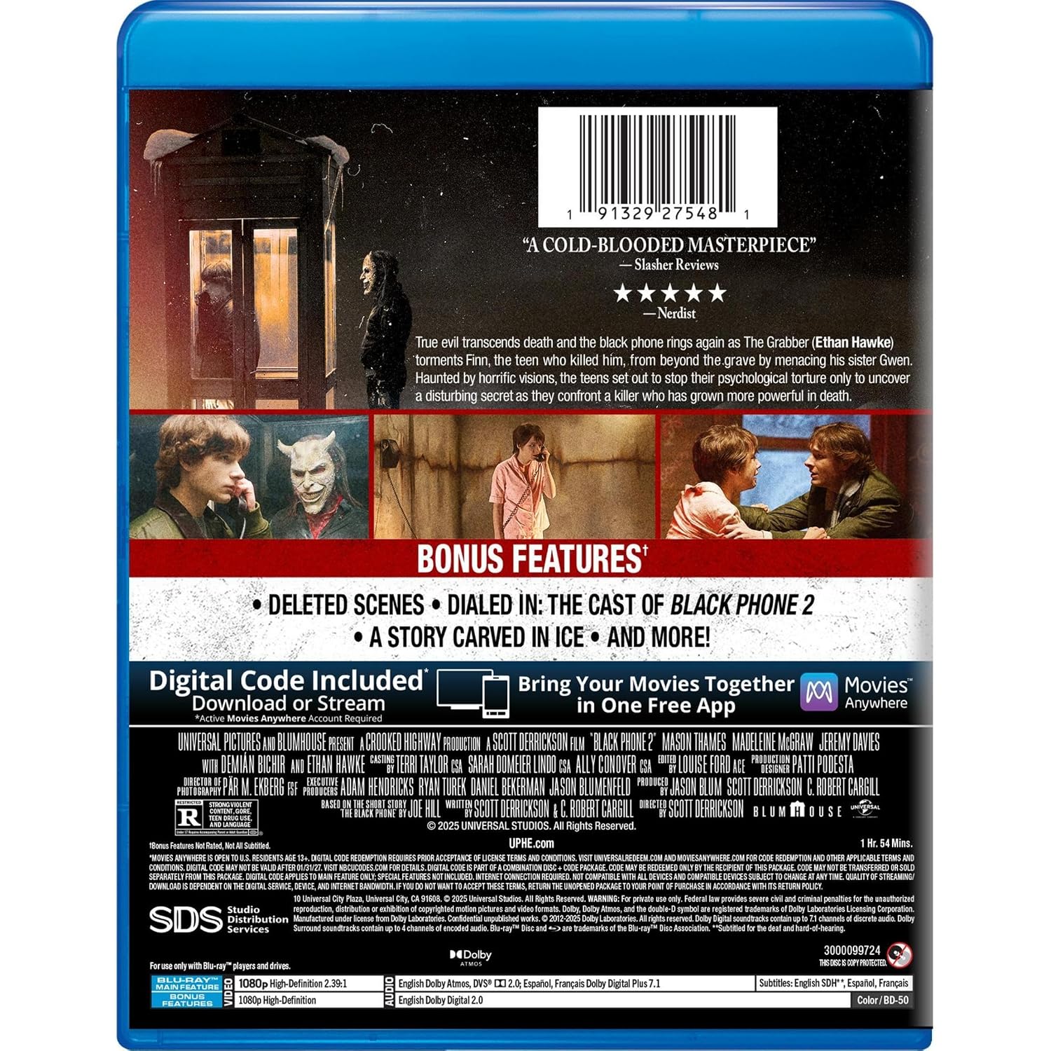 Detalle 1 de Black Phone 2 191329275481 Collector's Edition Blu-ray + Digital